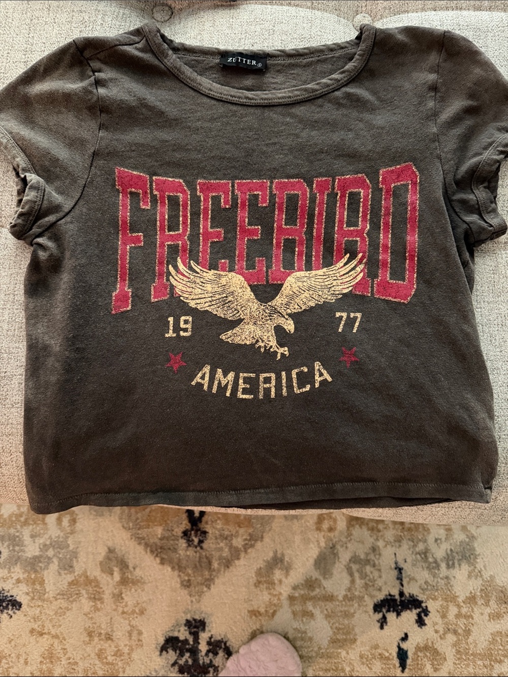 Zutter Black "Freebird America" Graphic t